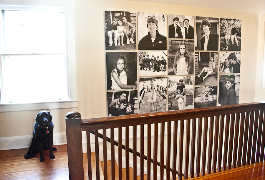 How to arrange a family photo wall?